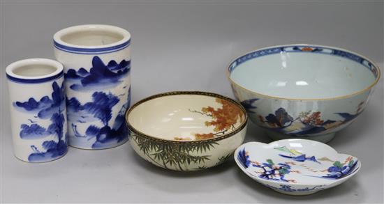 A quantity of Chinese ceramics, etc.